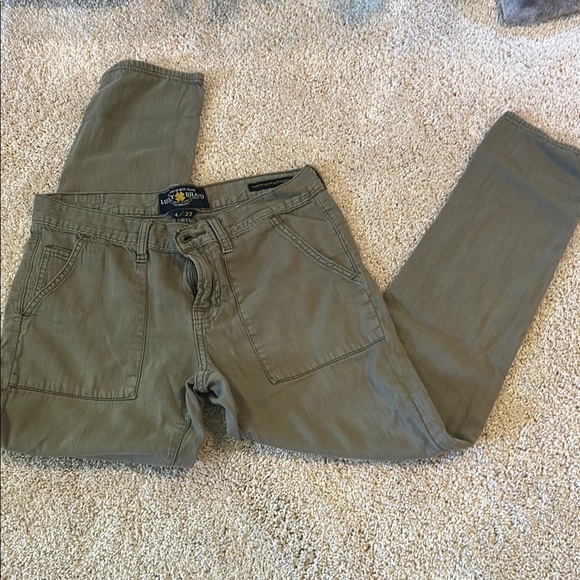 Levi's Green Chinos Slim Fit Cotton Blend - Picture 1 of 4